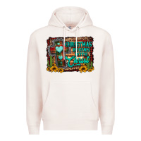 Pale Pink Christmas begins with christ cross Premium Hoodie - Jasminsmagicworld