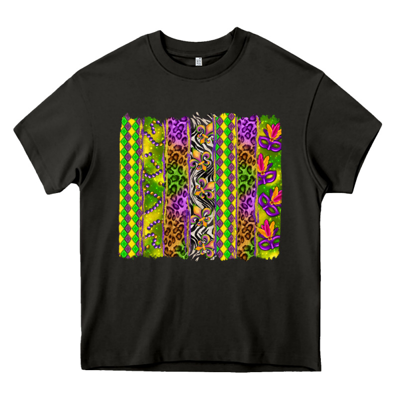 Mardi Gras Brushstroke Heavy Core Tee by HowdyJamesFarm | Teevron