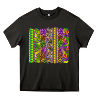Asphalt Mardi Gras brushstroke Heavy Core Tee - HowdyJamesFarm