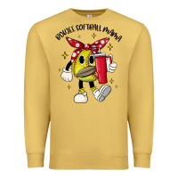 Antique Gold boujee softball mama Premium Sweatshirt - JahusDesignShop