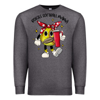 Charcoal Heather boujee softball mama Premium Sweatshirt - JahusDesignShop