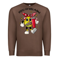 Chestnut boujee softball mama Premium Sweatshirt - JahusDesignShop