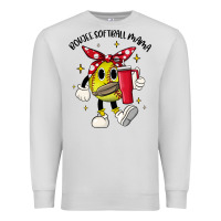 Dove Grey boujee softball mama Premium Sweatshirt - JahusDesignShop