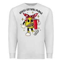 Oatmeal Heather boujee softball mama Premium Sweatshirt - JahusDesignShop