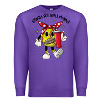 Purple boujee softball mama Premium Sweatshirt - JahusDesignShop