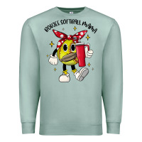 Seafoam boujee softball mama Premium Sweatshirt - JahusDesignShop