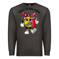 Smoke boujee softball mama Premium Sweatshirt - JahusDesignShop
