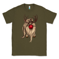 Army Green deer gnome Classic Tee - CowGirlArtShop