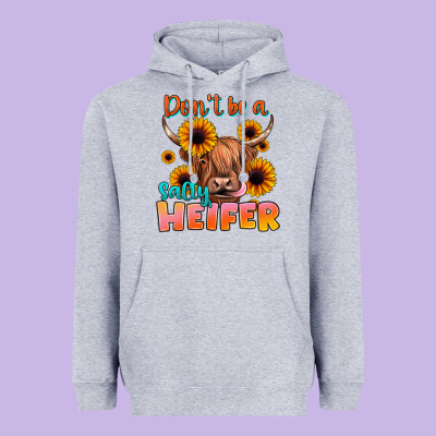 Dont Be A Salty Heifer Heavyweight Hoodie Designed By Jahusdesignshop