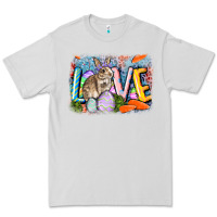 Dove Grey love easter Premium Tee - CowGirlArtShop