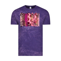 Cloud Purple breast cancer brushstroke Vintage Tee - FaDigitalArtStudio