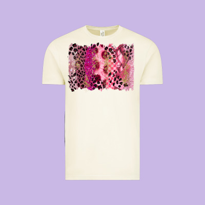 Breast Cancer Brushstroke Vintage Tee Designed By Fadigitalartstudio