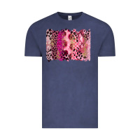 Vintage Denim breast cancer brushstroke Vintage Tee - FaDigitalArtStudio