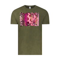 Vintage Olive breast cancer brushstroke Vintage Tee - FaDigitalArtStudio