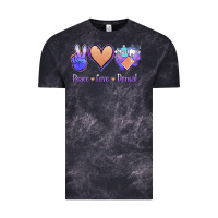 Cloud Black Peace Love Dental Vintage Tee - Jasminsmagicworld