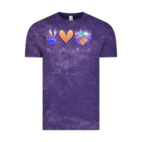 Cloud Purple Peace Love Dental Vintage Tee - Jasminsmagicworld