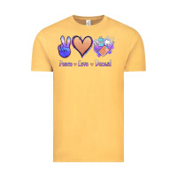 Vintage Mustard Peace Love Dental Vintage Tee - Jasminsmagicworld