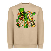 Mushroom st patrick's beers flags and hat Heavyweight Sweatshirt - AdoDesignShop