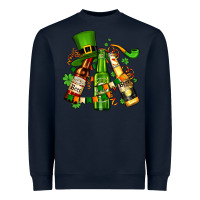 Navy st patrick's beers flags and hat Heavyweight Sweatshirt - AdoDesignShop