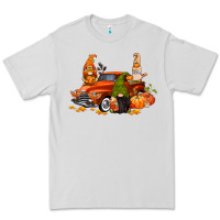 Dove Grey fall gnome truck Premium Tee - CowGirlArtShop
