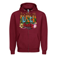 Burgundy lunch lady with onions Zipper Hoodie - AdoDesignShop