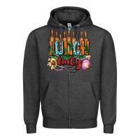 Charcoal Heather lunch lady with onions Zipper Hoodie - AdoDesignShop