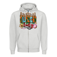 Dove Grey lunch lady with onions Zipper Hoodie - AdoDesignShop