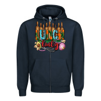 Navy lunch lady with onions Zipper Hoodie - AdoDesignShop