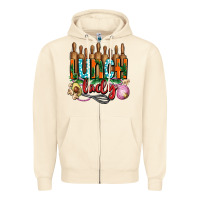Sandshell lunch lady with onions Zipper Hoodie - AdoDesignShop