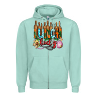 Seafoam lunch lady with onions Zipper Hoodie - AdoDesignShop