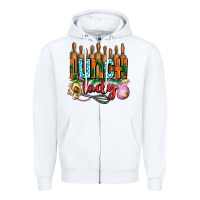 White lunch lady with onions Zipper Hoodie - AdoDesignShop