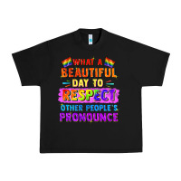 Black what a beautiful day to respect other people Urban Heavy Tee - FaDigitalArtStudio