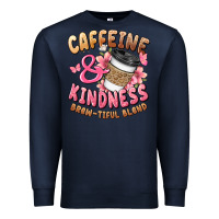 Navy caffeine and kindness brewtiful blend Premium Sweatshirt - JahusDesignShop