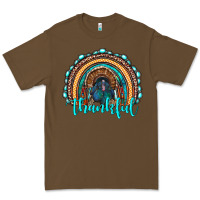 Cacao western thanksgiving rainbow with turkey Premium Tee - RanaPortraitStore