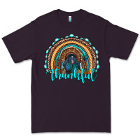 Plum western thanksgiving rainbow with turkey Premium Tee - RanaPortraitStore