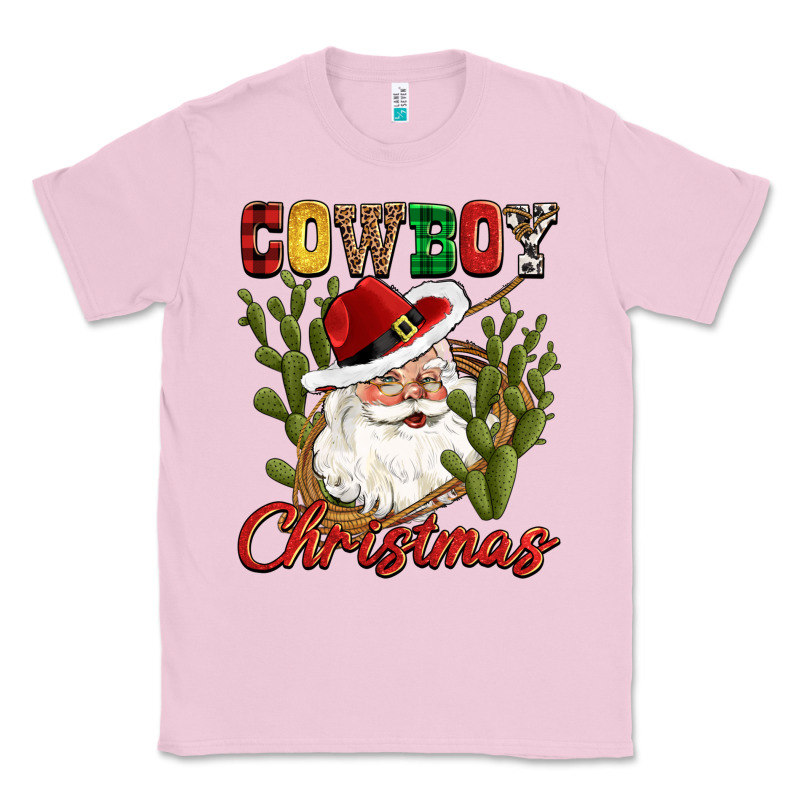 Cowboy Christmas Western Cactus Classic Tee by CowGirlArtShop | Teevron
