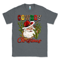 Charcoal Heather cowboy christmas western cactus Classic Tee - CowGirlArtShop
