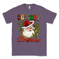 Lavender cowboy christmas western cactus Classic Tee - CowGirlArtShop