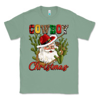 Sage cowboy christmas western cactus Classic Tee - CowGirlArtShop