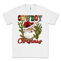 White cowboy christmas western cactus Classic Tee - CowGirlArtShop