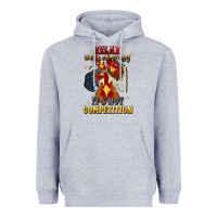 Heather Grey relax were all crazy its not competition Heavyweight Hoodie - JahusDesignShop