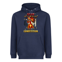 Navy relax were all crazy its not competition Heavyweight Hoodie - JahusDesignShop