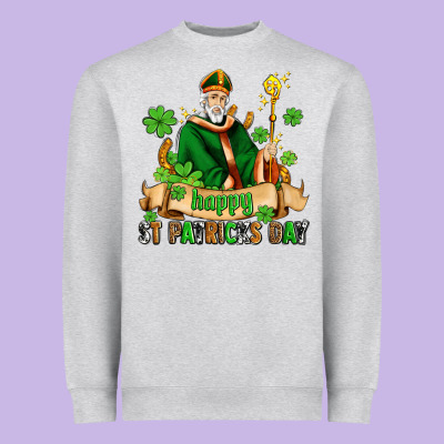 Happy St Patricks Day With St Patricks Heavyweight Sweatshirt Designed By Adodesignshop