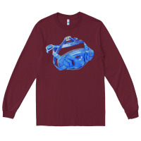 Burgundy Chin Guard Fa Element 1 Long Sleeve Tee - FaDigitalArtStudio