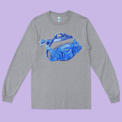 Chin Guard Fa Element 1 Long Sleeve Tee Designed By Fadigitalartstudio
