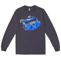 Smoke Chin Guard Fa Element 1 Long Sleeve Tee - FaDigitalArtStudio