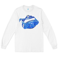 White Chin Guard Fa Element 1 Long Sleeve Tee - FaDigitalArtStudio