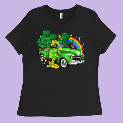 Western Truck St. Patrick's Day Ladies Tee Designed By Howdyjamesfarm