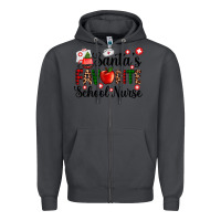 Smoke santa's favorite  school nurse Zipper Hoodie - AdoDesignShop