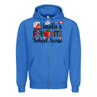True Royal santa's favorite  school nurse Zipper Hoodie - AdoDesignShop
